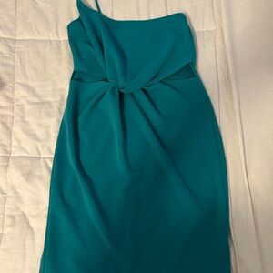 Green One Shoulder Dress